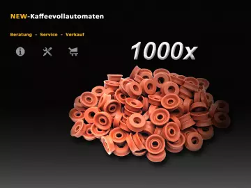 1000x Nutring Formdichtung zu Drainageventil im Jura AEG und Krups Krups Kaffeevollautomat
