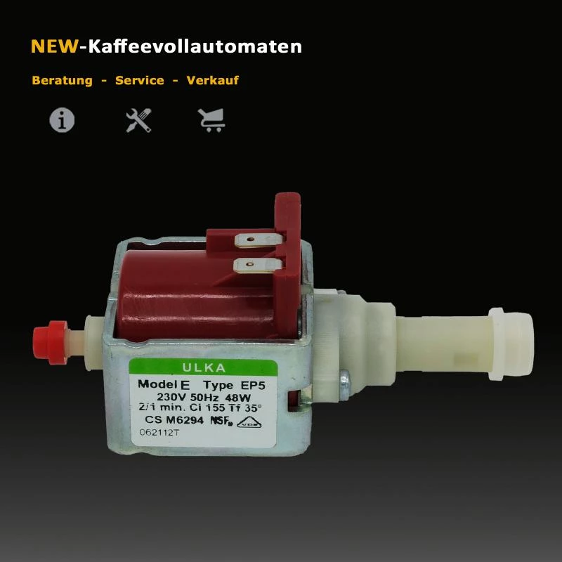 Ulka EP5 Model E water pump for AEG coffee machines