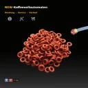 O-Rings red for 4mm PTFE Pressure Hoses in Krups Coffee Machines