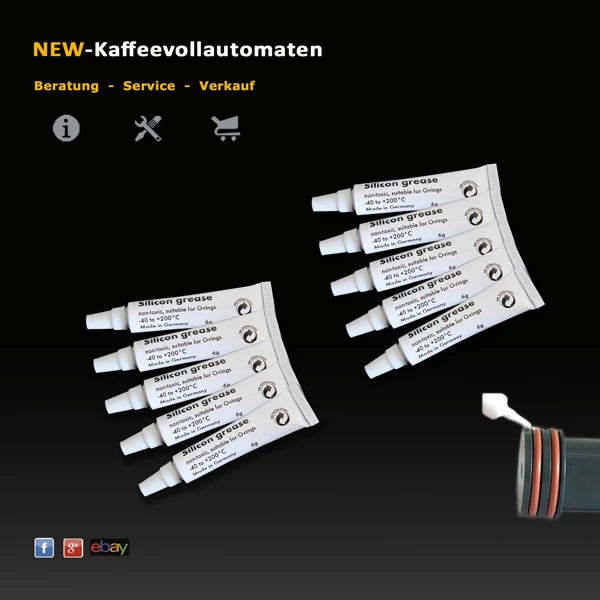 Graisse silicone alimentaire 6g pour joints toriques dans les machines à café