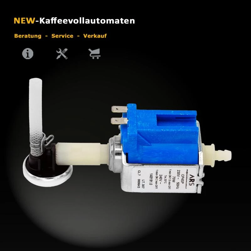 Water Pump complete with Membrane Regulator 71744 for Jura Z-Series Coffee Machine