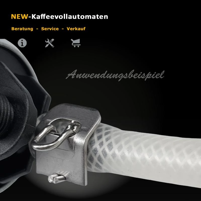 100m Silikon Gewebeschlauch 4,2x8,2mm zu Jura Kaffeevollautomat