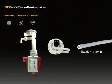 Reparatur Set 5 Wasser Pumpe Schlauch Flowmeter zu DeLonghi EAM ESAM Kaffeevollautomat