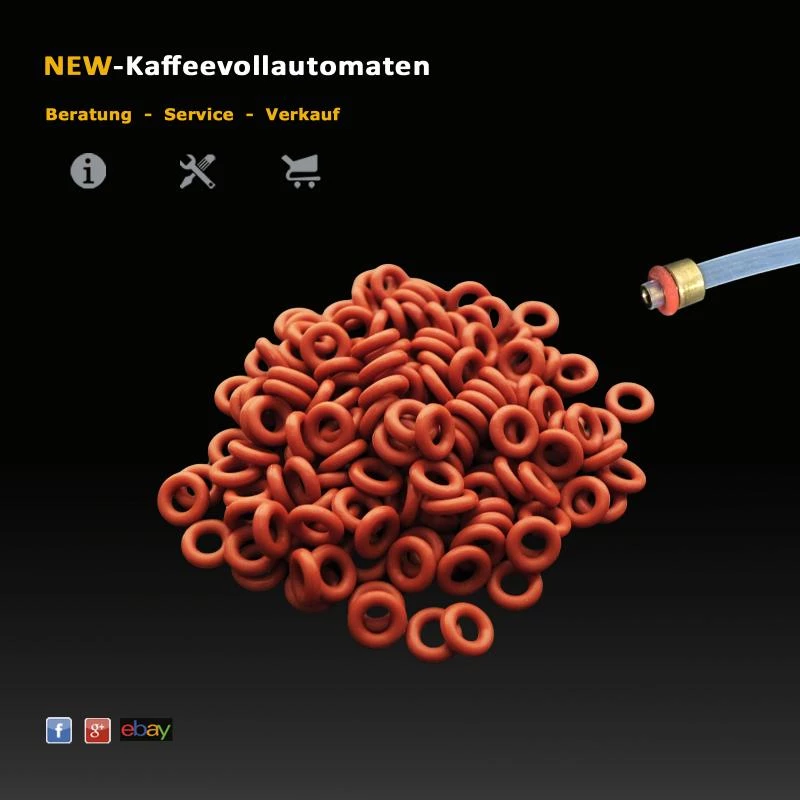Schlauchdichtung O-Ring 4mm zu Druckschlauch AEG Kaffeeautomat