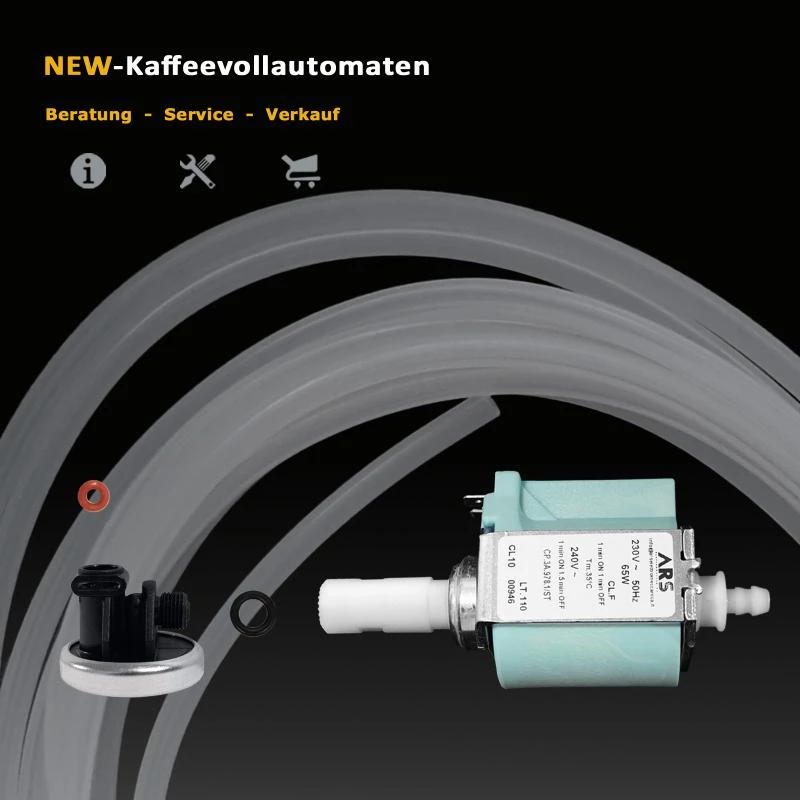 Invensys CP3 Pumpe Membran Dichtungen Schlauch zu Kaffeevollautomat