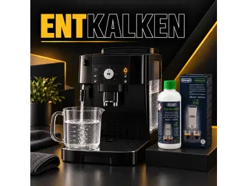 Descaling a fully automatic coffee Machine – Instructions, Descaling solution, and water hardness