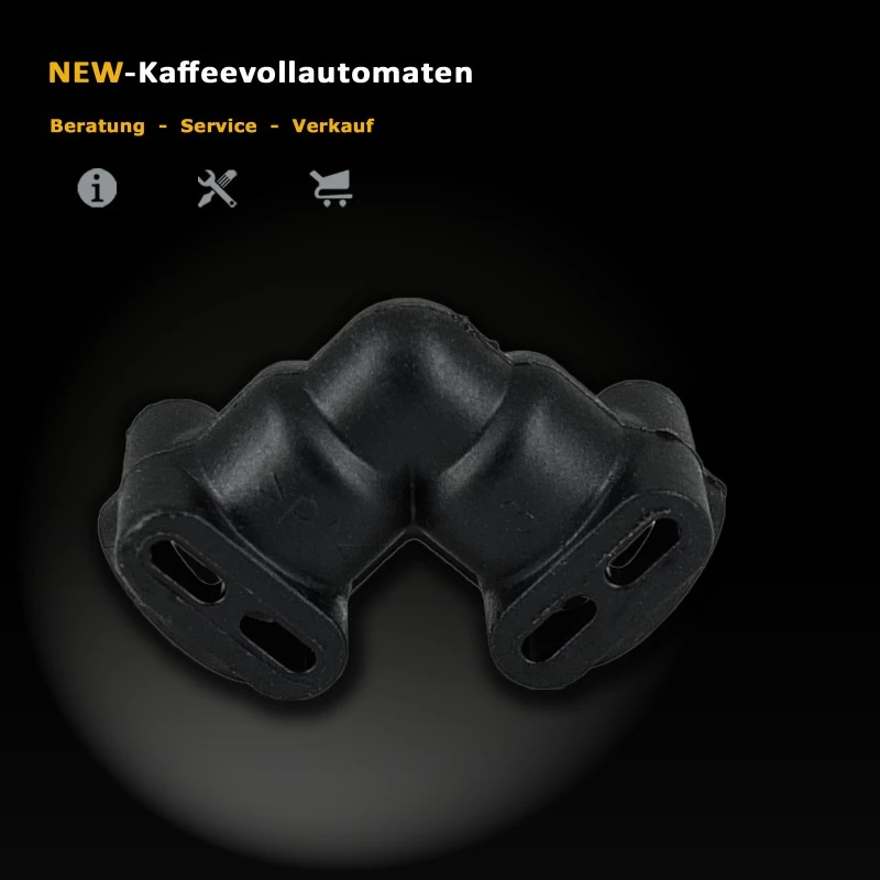 Fluid connector 60761 L-shape for Jura Nivona Melitta coffee machines