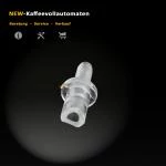 Jura milk hose connector tranparent for cappuccinatore