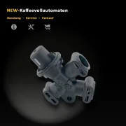Nivona Auslaufventil Y-Form schwarz 4 bar