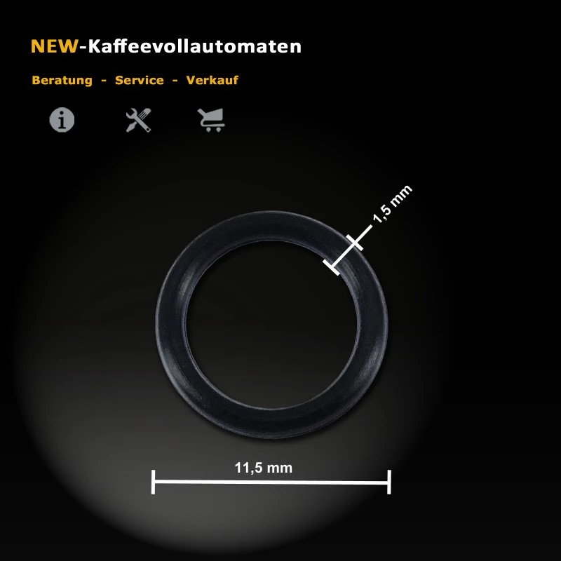 O-Ring 8,5 x 11,5 mm zu Jura Drainageventil 73649 in Kaffeevollautomat
