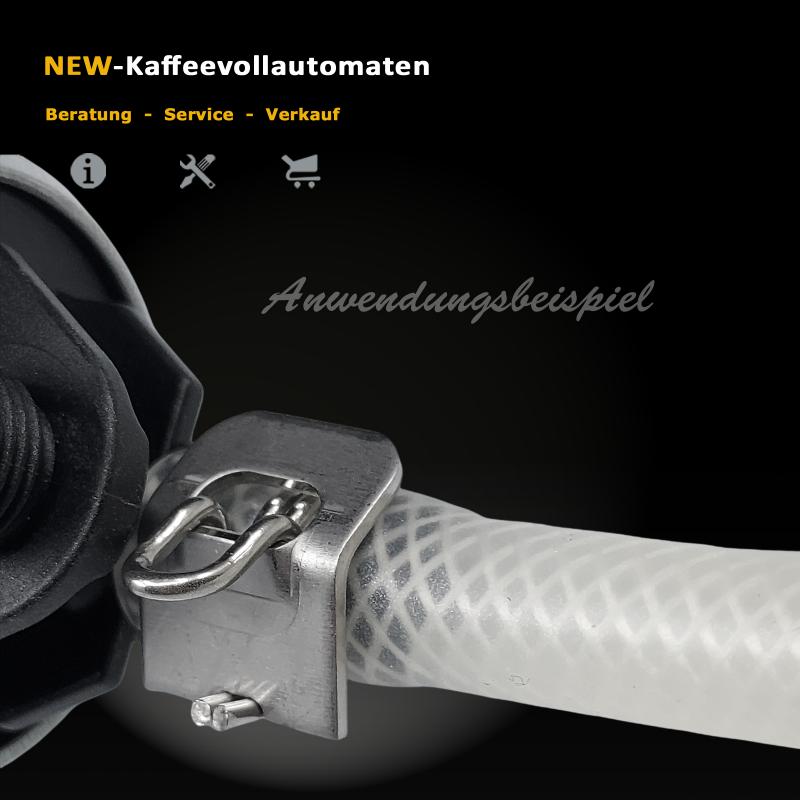 Silikon Gewebeschlauch 4,2x8,2mm zu Jura Kaffeevollautomat