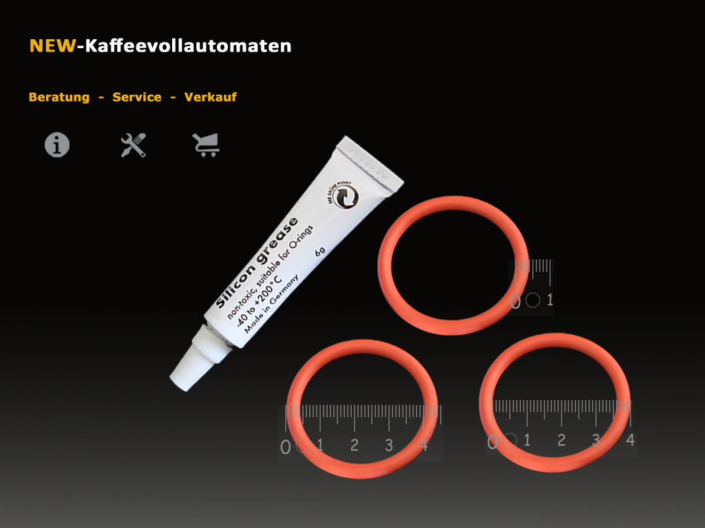 Seal kit ORings Silicone Grease for DeLonghi coffee machines