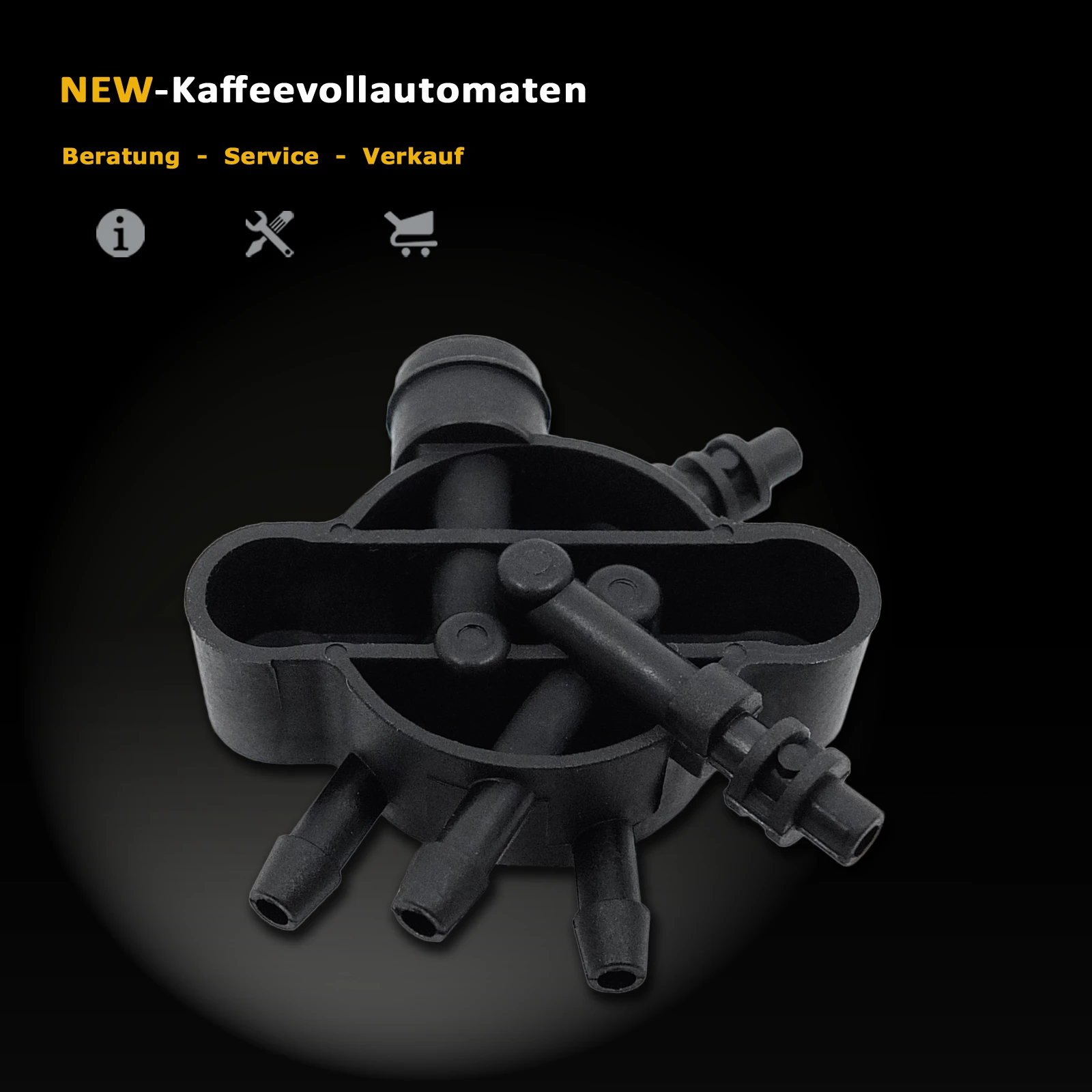 Ceramic Multi-Way Valve Head For Miele CM 6xxx & CM 7xxx Coffee Machines - 10826694K